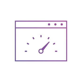 Page speed icons. Concept for SEO and web design vector