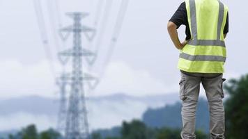 Engineer at a power plant. photo