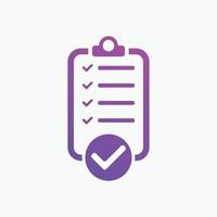 checklist icon. Vector illustration. Checklist sign symbol apps or web interface