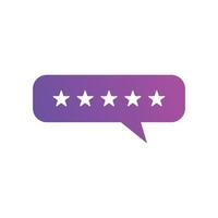 Feedback or Customer review icons Vector illustration. Customer 5 star review sign symbol for SEO, web and mobile apps