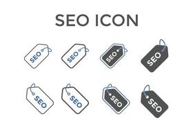 SEO icons. Vector illustration