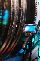 Industrial video endoscope for monitoring the internal state of gas turbine plants. photo