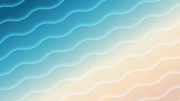 Beach sand and wave blue sea nature background vector