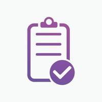 checklist icon. Vector illustration. Checklist sign symbol apps or web interface