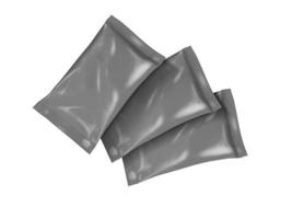 Plastic Bag 3D Rendering Mockup Design photo