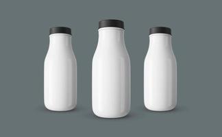 Plastic bottle mockup design photo