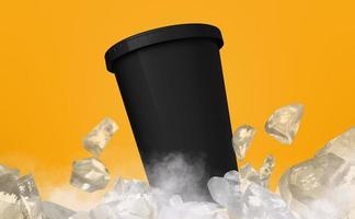 Plastic cup Mockup Rendering  Design photo
