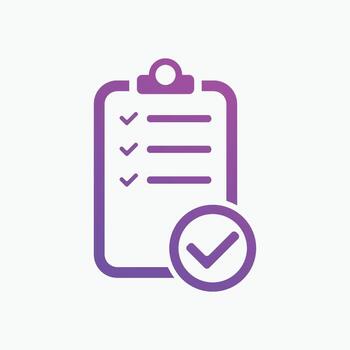 checklist icon. Vector illustration. Checklist sign symbol apps or web interface