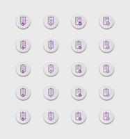 set of checklist icon. Vector illustration. Checklist sign symbol apps or web interface