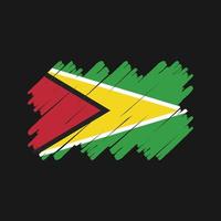 Guyana Flag Brush. National Flag vector