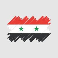 cepillo de bandera siria. bandera nacional vector