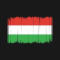 Hungary Flag Brush Strokes. National Flag vector