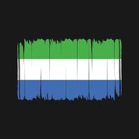 Sierra Leone Flag Brush Strokes. National Flag vector