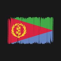 Eritrea Flag Brush Strokes. National Flag vector
