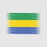 vector de bandera de gabón. bandera nacional