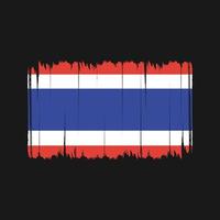 Thailand Flag Brush Strokes. National Flag vector