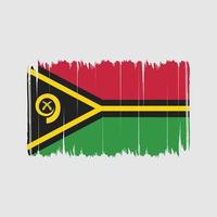 trazos de pincel de bandera de vanuatu. bandera nacional vector