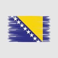 cepillo de la bandera de bosnia. bandera nacional vector