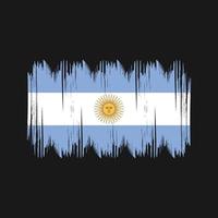 Argentina Flag Bush Strokes. National Flag vector