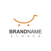 Online Shop Logo Design Template vector