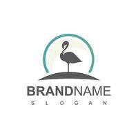 Flamingo Logo Design Template vector