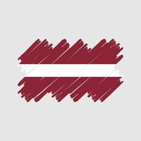 Latvia Flag Brush. National Flag vector