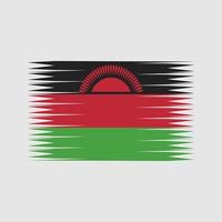 vector de la bandera de malaui. bandera nacional