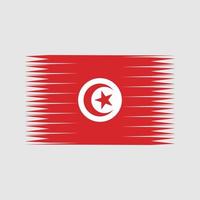 vector de bandera de túnez. bandera nacional