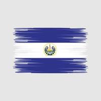 El Salvador Flag Brush. National Flag vector