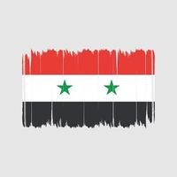 trazos de pincel de bandera siria. bandera nacional vector