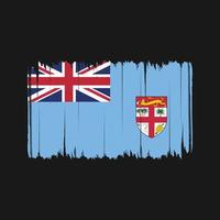 Fiji Flag Brush Strokes. National Flag vector