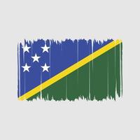 Solomon Islands Flag Brush Strokes. National Flag vector