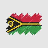 pincel de bandera de vanuatu. bandera nacional vector