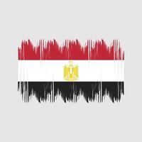 Egypt Flag Bush Strokes. National Flag vector