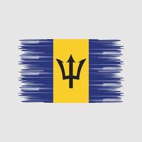 Barbados Flag Brush. National Flag vector