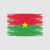 Burkina Faso Flag Brush. National Flag vector
