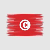 Tunisia Flag Brush. National Flag vector