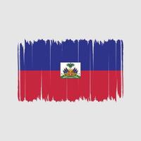 Haiti Flag Brush Strokes. National Flag vector