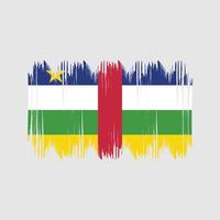 Central African Flag Bush Strokes. National Flag vector