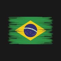cepillo de bandera de brasil. bandera nacional vector