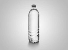 Water bottle mockup 3D Rendering Design photo