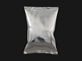 Chip Bag 3D Rendering Design photo
