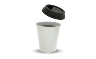 diseño de maqueta de taza de café foto