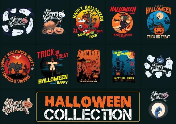 Halloween quotes and typographic design. Ready to print for apparel, poster, and illustration. Modern, simple, lettering t-shirt vector.