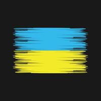 Ukraine Flag Brush. National Flag vector