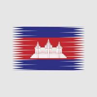 vector de la bandera de camboya. bandera nacional