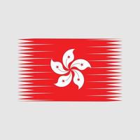 vector de la bandera de hong kong. bandera nacional