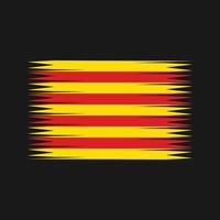 vector de la bandera de cataluña. bandera nacional