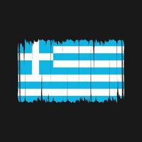Greece Flag Brush Strokes. National Flag vector