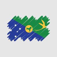 cepillo de bandera de las islas de navidad. bandera nacional vector